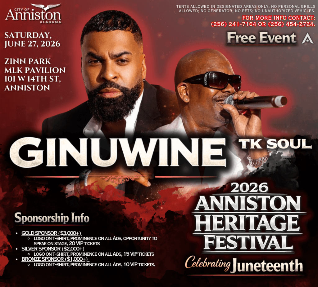 2026 Anniston Heritage Festival β Juneteenth feat. Ginuwine