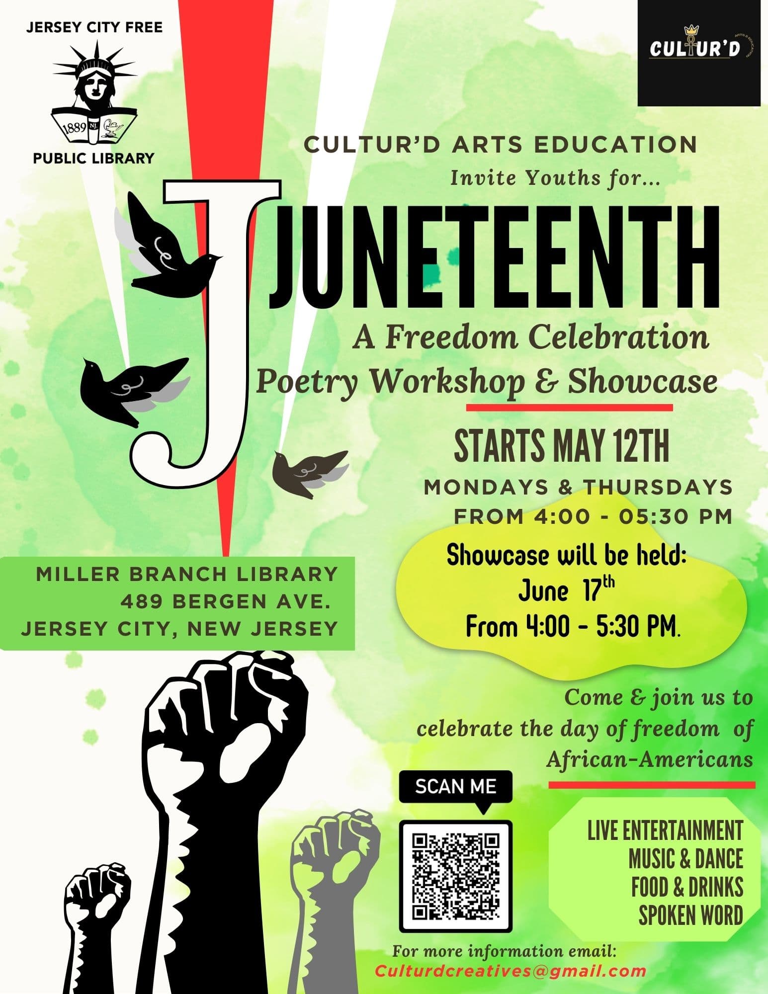 Jersey City Free Public Library Juneteenth Freedom Celebration 2026